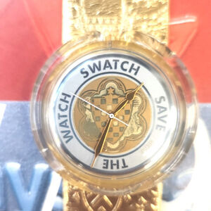 Swatch watch GUINEVERE PWK169 1992 Pop New Old Stock with case and battery